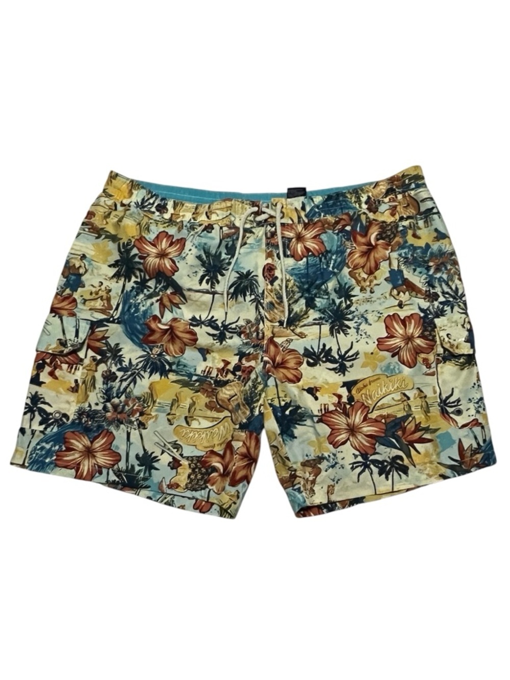 🌴 Caribbean Joe Island Supply Co. Tropical Swim Trunks XXL Beach, Vacation